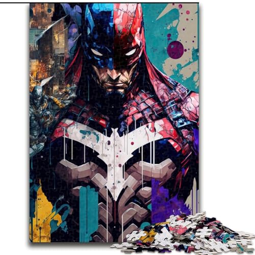 Puzzle für Erwachsene mit 1000 Teilen, wütender Superheld, aus Pappe, Geburtstage, Weihnachten, Halloween, Thanksgiving, Ostern, Größe 26x38cm Puzzle für Erwachsene mit 1000 Teilen, wütender Superheld, aus Pappe, Geburtstage, Weihnachten, Halloween, Thanksgiving, Ostern, Größe 26x38cm von WGLINGX