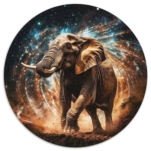 Puzzle für Erwachsene mit Elefantenmotiv und Sternenhimmel, 1000 Teile, anspruchsvolles Denkspiel, Familienaktivität, Heimdekoration, (67,5x67,5cm) von WGLINGX