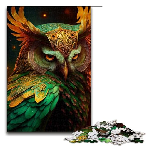 Puzzle für Erwachsene und Jugendliche, Eulenkrieger, 1000-teiliges Holzpuzzle, 50 x 75 cm Puzzle für Erwachsene und Jugendliche, Eulenkrieger, 1000-teiliges Holzpuzzle, 50 x 75 cm von WGLINGX