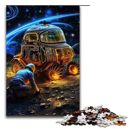 Puzzle für Erwachsene und Jugendliche, Weltraumautos, 1000-teiliges Holzpuzzle, 50 x 75 cm Puzzle für Erwachsene und Jugendliche, Weltraumautos, 1000-teiliges Holzpuzzle, 50 x 75 cm von WGLINGX