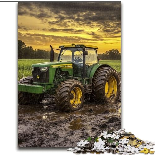 Puzzle mit 1000 Teilen, Bauernhof-Traktor-Puzzle für Erwachsene, 1000-teilige Geschenkidee für die Feiertage, humorvolles Artwork, detailliertes Artwork (Größe 50x75cm) von WGLINGX