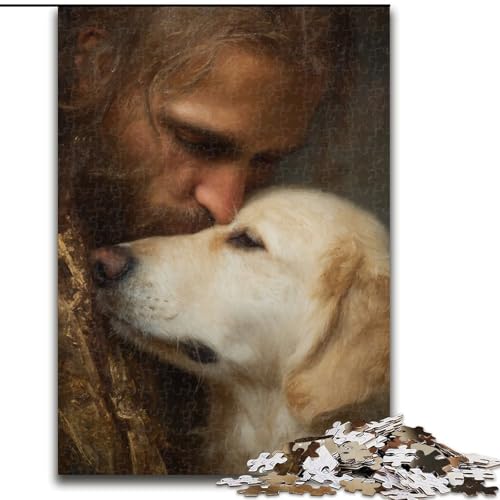 Puzzle mit 1000 Teilen, Jesus-Puzzle, 1000 Teile, Spaß für die ganze Familie, Basteln, perfekt für Geburtstage, Feiertage (Größe 50x75cm) von WGLINGX