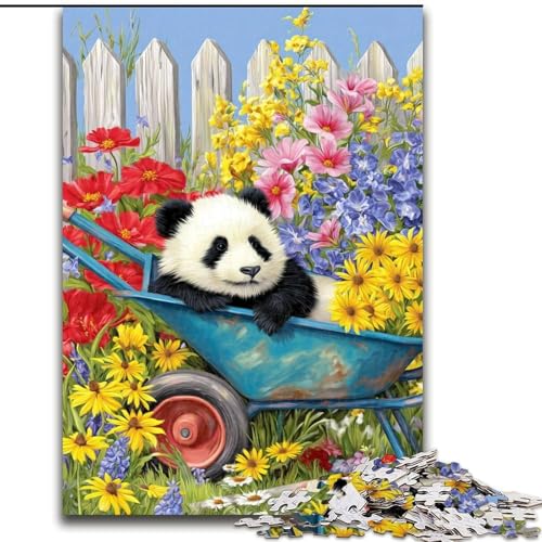Puzzle mit 1000 Teilen, Panda-Puzzle, 1000 Teile, Spaß für die ganze Familie, Basteln, perfekt für Geburtstage, Feiertage (Größe 26x38cm) von WGLINGX