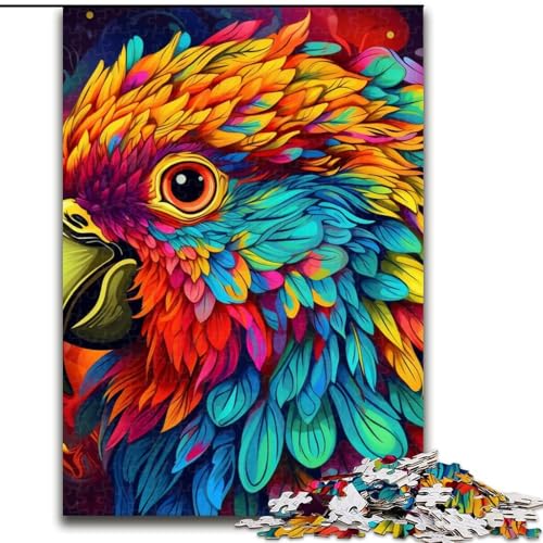 Puzzle mit 1000 Teilen, Papagei, 1000-teiliges Puzzle, perfekt für Teenager und Familien, (Größe 26x38cm) von WGLINGX