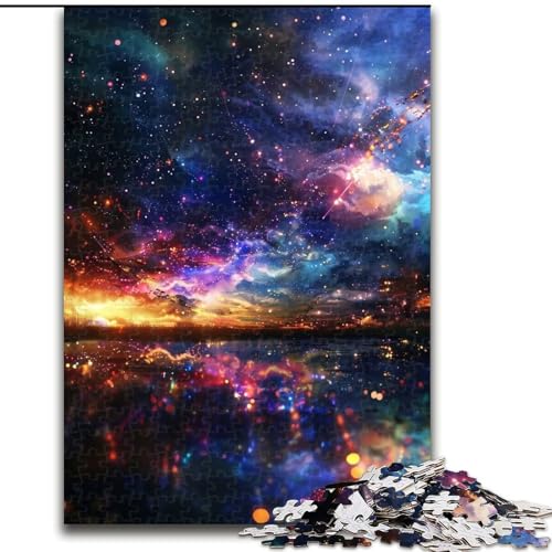 Puzzle mit 1000 Teilen, Sonnenuntergangs-Puzzle, 1000 Teile, Spaß für die ganze Familie, Basteln, perfekt für Geburtstage, Feiertage (Größe 26x38cm) von WGLINGX
