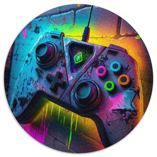 Puzzle mit 1000 Teilen, Spiel in Neonfarben, Papierpuzzle, DIY-Dekoration, anspruchsvolle (67,5x67,5cm) von WGLINGX