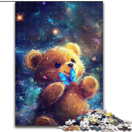 Puzzle mit 1000 Teilen, Teddybär-Puzzle, 1000 Teile, Spaß für die ganze Familie, Basteln, perfekt für Geburtstage, Feiertage (Größe 50x75cm) von WGLINGX