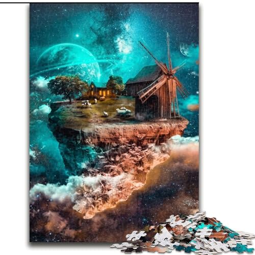 Puzzle mit 1000 Teilen, kleine schwimmende Insel, 1000 Teile, Puzzle-Geschenke für Geburtstage, Feiertage und besondere Anlässe (Größe 26x38cm) von WGLINGX