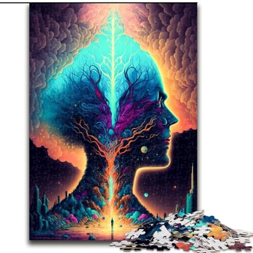 Puzzle mit 1000 Teilen, psychedelisches Denkspiel für Erwachsene, Spaß für die ganze Familie, Basteln, perfekt für Geburtstage, Feiertage, Größe 26x38cm Puzzle mit 1000 Teilen, psychedelisches Denkspiel für Erwachsene, Spaß für die ganze Familie, Basteln, perfekt für Geburtstage, Feiertage, Größe 26x38cm von WGLINGX