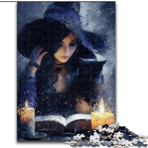 Puzzle mit 1000 Teilen für Erwachsene, „Black Wizard“-Puzzles für Erwachsene, 1000 herausfordernde Denksportaufgaben für Teenager, perfekt als Heimdekoration oder Geschenk (Größe 26x38cm) von WGLINGX