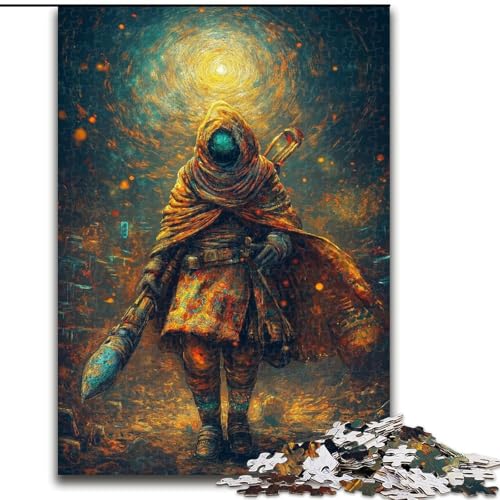 Puzzle mit 1000 Teilen für Erwachsene, Anime-Krieger-Puzzle, geeignet für Geburtstage, Halloween, Thanksgiving, Ostern (Größe 50x75cm) von WGLINGX