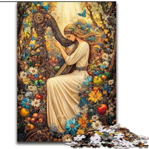 Puzzle mit 1000 Teilen für Erwachsene, Anime-Mädchen-Puzzle, geeignet für Geburtstage, Halloween, Thanksgiving, Ostern (Größe 26x38cm) von WGLINGX