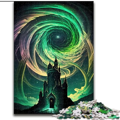 Puzzle mit 1000 Teilen für Erwachsene, Antikes Kosmosschloss, Puzzle für Erwachsene, 1000 Teile, anspruchsvolles Denkspiel für Teenager, perfekt für die Heimdekoration oder als Geschenk, Größe 50x75cm von WGLINGX