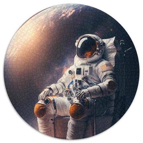 Puzzle mit 1000 Teilen für Erwachsene, Astronauten-Puzzle, Spielzeug, Geschenk, pädagogisches, intellektuelles, entspannendes Familienspiel (67,5x67,5cm) von WGLINGX