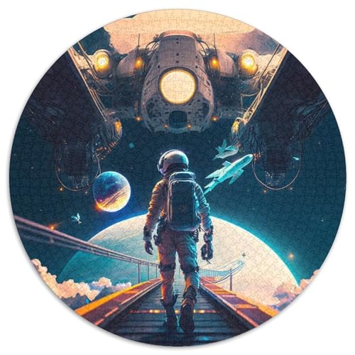 Puzzle mit 1000 Teilen für Erwachsene, Astronauten-Puzzle, ideales Urlaubs- oder Geburtstagsgeschenk, Partyspiel-Spielzeug, 1000 Teile (67,5x67,5cm) von WGLINGX