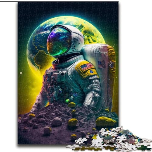 Puzzle mit 1000 Teilen für Erwachsene, Astronauten-Puzzle aus Pappe für Erwachsene, anspruchsvolles Denkspiel für Teenager, perfekt als Heimdekoration oder Geschenk (Größe 26x38cm) von WGLINGX