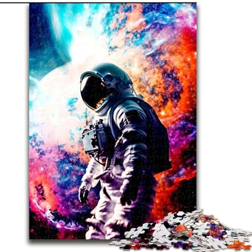 Puzzle mit 1000 Teilen für Erwachsene, Astronauten-Puzzle für Erwachsene, 1000-teiliges, anspruchsvolles Denkspiel für Teenager, perfekt als Heimdekoration oder Geschenk, Größe 26x38cm von WGLINGX