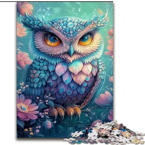 Puzzle mit 1000 Teilen für Erwachsene, Baby-Eulen-Puzzle, 1000 Teile für Jugendliche ab 14 Jahren, Heimdekoration (Größe 50x75cm) von WGLINGX