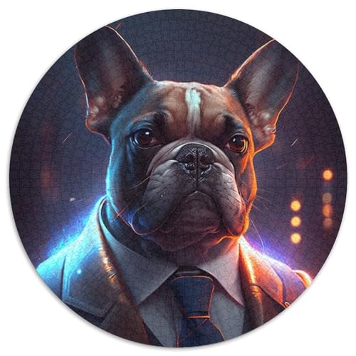 Puzzle mit 1000 Teilen für Erwachsene, Boss Bulldog, ideales Urlaubs- oder Geburtstagsgeschenk, Partyspiel-Spielzeug, 1000 Teile (67,5x67,5cm) von WGLINGX