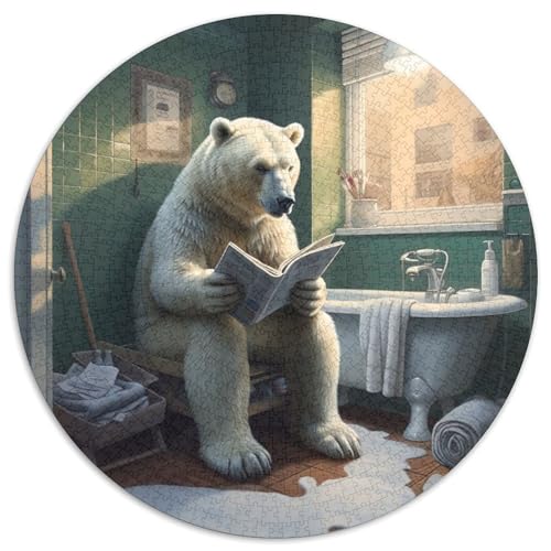 Puzzle mit 1000 Teilen für Erwachsene, Braunbär-Puzzle, ideales Urlaubs- oder Geburtstagsgeschenk, Partyspiel-Spielzeug, 1000 Teile (67,5x67,5cm) von WGLINGX