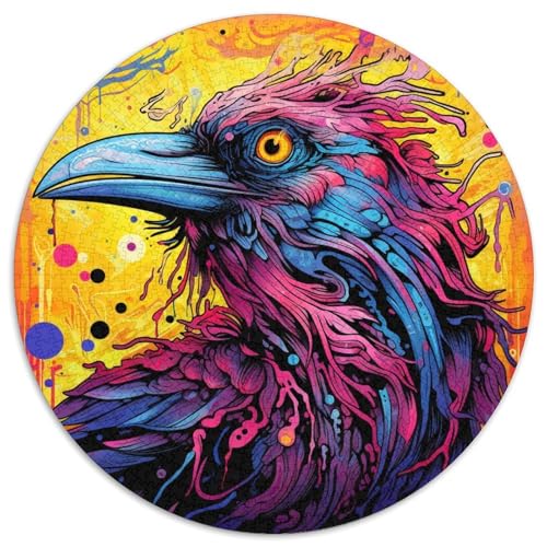 Puzzle mit 1000 Teilen für Erwachsene, Bunte lila Ente, rundes Kartonpuzzle, Geburtstage, Feiertage, Weltraumparty-Dekorationen 67,5 x 67,5 cm Puzzle mit 1000 Teilen für Erwachsene, Bunte lila Ente, rundes Kartonpuzzle, Geburtstage, Feiertage, Weltraumparty-Dekorationen 67,5 x 67,5 cm von WGLINGX