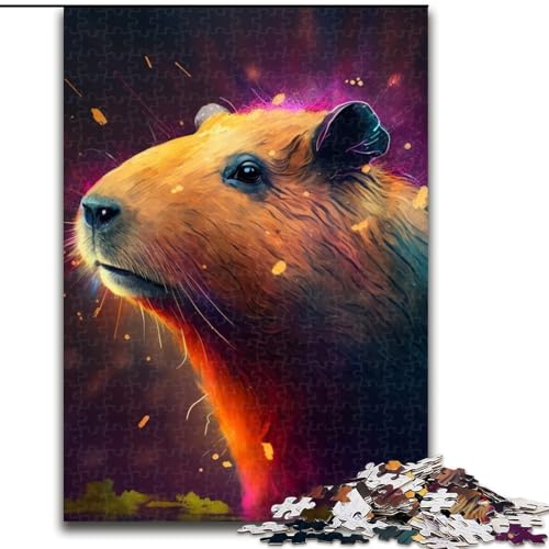 Puzzle mit 1000 Teilen für Erwachsene, Capybara-Puzzle, Denkspiel für Teenager, Familienspieleabend (Größe 26x38cm) von WGLINGX