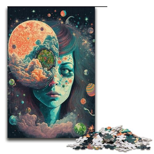 Puzzle mit 1000 Teilen für Erwachsene, Cosmic High Puzzle, Heimdekorationspuzzle, anspruchsvolles Spiel und Familienspiel (Größe 38 x 26 cm) von WGLINGX