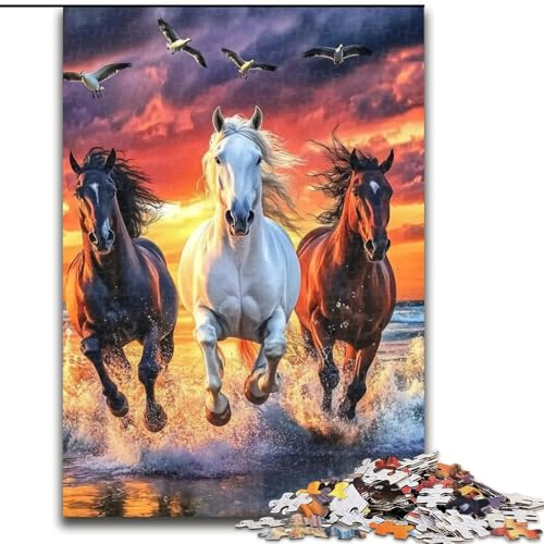 Puzzle mit 1000 Teilen für Erwachsene, Dinosaurier-Puzzle mit 1000 Teilen für Erwachsene, Heimdekoration, Familienspaß, ab 14 Jahren (Größe 26x38cm) von WGLINGX