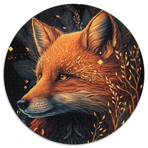 Puzzle mit 1000 Teilen für Erwachsene, Dschungelfuchs-Puzzle, Spielzeug, Geschenk, pädagogisches, intellektuelles, entspannendes Familienspiel (67,5x67,5cm) von WGLINGX