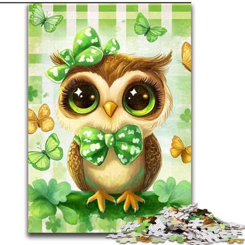 Puzzle mit 1000 Teilen für Erwachsene, Eule, 1000-teiliges Puzzle, Lernspielzeug (Größe 26x38cm) von WGLINGX