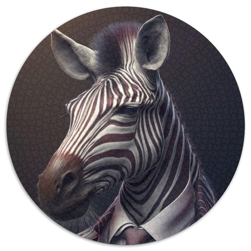 Puzzle mit 1000 Teilen für Erwachsene, Fantasie-Zebra-Kostüm, Kartonpuzzle, Geburtstage, Feiertage und als Heimdekoration (67,5x67,5cm) von WGLINGX