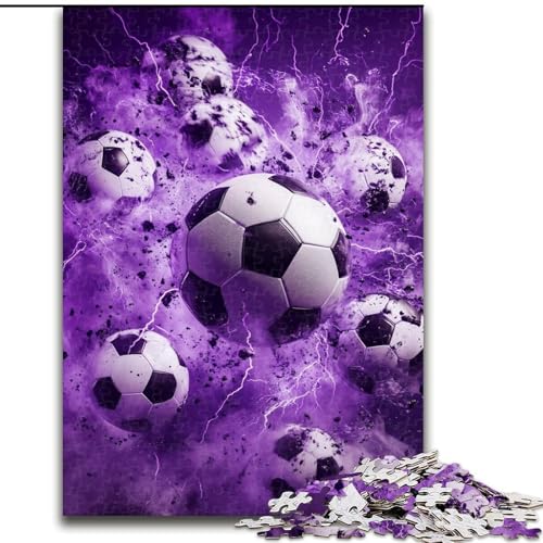 Puzzle mit 1000 Teilen für Erwachsene, Fußball-Puzzles für 1000 Teile, Weihnachten, Halloween, Muttertag, Neujahr, Ostergeschenk (Größe 26x38cm) von WGLINGX