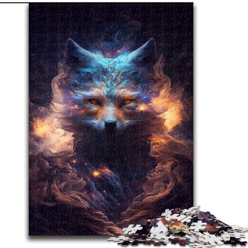 Puzzle mit 1000 Teilen für Erwachsene, Galactic Fox Kitsune, 1000-teiliges Puzzle, ideales Weihnachts- oder Geburtstagsgeschenk, Partyspiel-Spielzeug (Größe 26x38cm) von WGLINGX