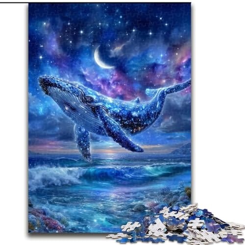 Puzzle mit 1000 Teilen für Erwachsene, Galaxie-Wal, 1000 Teile, Puzzle für Erwachsene, unmögliche Herausforderung, Spielzeug für Teenager (Größe 26x38cm) von WGLINGX
