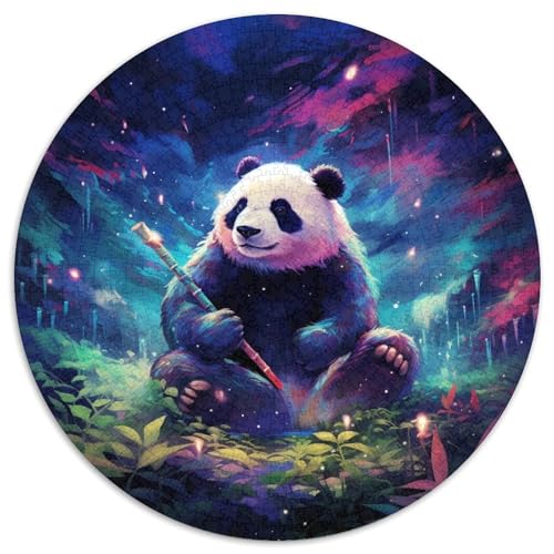 Puzzle mit 1000 Teilen für Erwachsene, Galaxy Panda, 1000-teiliges Puzzle für Erwachsene, kompliziertes Design für Teenager, DIY-Dekor und gehirnfördernder Spaß (67,5 x 67,5 cm) von WGLINGX