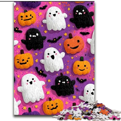 Puzzle mit 1000 Teilen für Erwachsene, Halloween-Themenpuzzle, 1000 Teile, perfekt für Teenager und Familien, (Größe 50x75cm) von WGLINGX