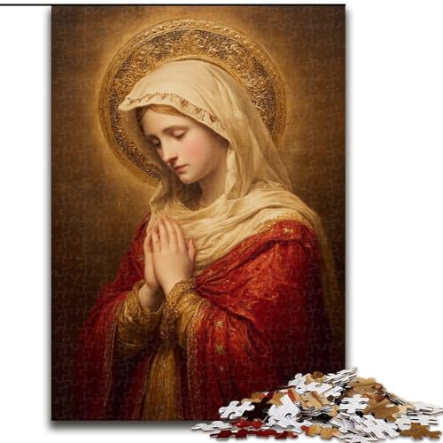 Puzzle mit 1000 Teilen für Erwachsene, Jungfrau Maria, Puzzle mit 1000 Teilen für Jugendliche ab 14 Jahren, Heimdekoration (Größe 50x75cm) von WGLINGX