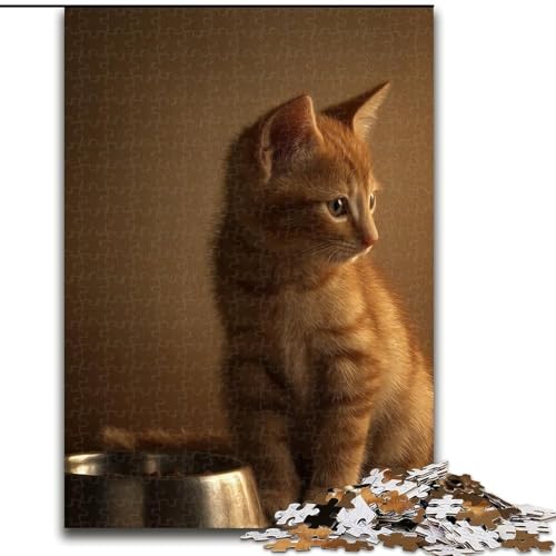Puzzle mit 1000 Teilen für Erwachsene, Kätzchen-Puzzle, 1000 Teile für Erwachsene, einzigartige DIY-Heimdekorations-Geschenkidee (Größe 26x38cm) von WGLINGX
