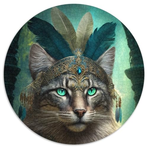 Puzzle mit 1000 Teilen für Erwachsene, Katzen-Puzzle, anspruchsvolles Denkspiel, Spieleabend mit der Familie (67,5x67,5cm) von WGLINGX