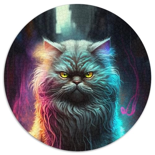 Puzzle mit 1000 Teilen für Erwachsene, Katzen-Puzzle, anspruchsvolles Denkspiel, Spieleabend mit der Familie (67,5x67,5cm) von WGLINGX