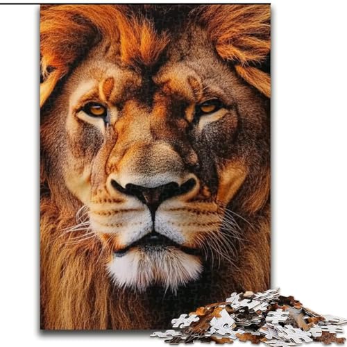 Puzzle mit 1000 Teilen für Erwachsene, König der Löwen, 1000-teiliges Puzzle, Lernspielzeug (Größe 50x75cm) von WGLINGX