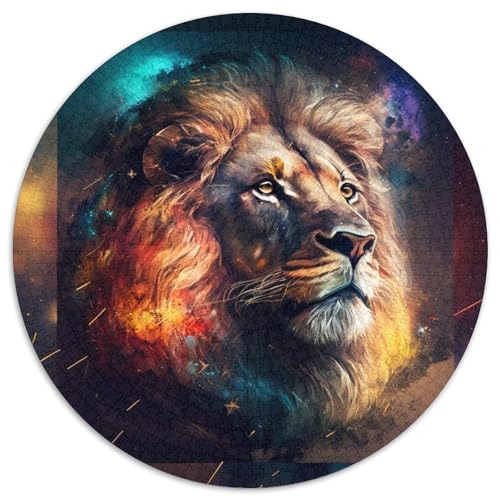 Puzzle mit 1000 Teilen für Erwachsene, Löwen-Puzzle, ideales Urlaubs- oder Geburtstagsgeschenk, Partyspiel-Spielzeug, 1000 Teile (67,5x67,5cm) von WGLINGX
