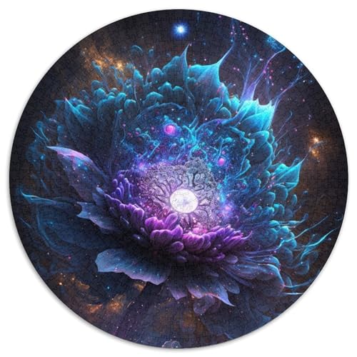 Puzzle mit 1000 Teilen für Erwachsene, Lotus-Puzzle aus Karton, Kunstwerk, Dekor, Intelligenzspielzeug für Familien-Indoor-Spiele (67,5x67,5cm) von WGLINGX
