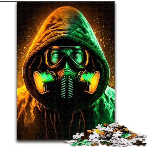 Puzzle mit 1000 Teilen für Erwachsene, Maskiertes Puzzle für Erwachsene, 1000-teiliges, anspruchsvolles Denkspiel für Teenager, perfekt als Heimdekoration oder Geschenk, Größe 26x38cm von WGLINGX
