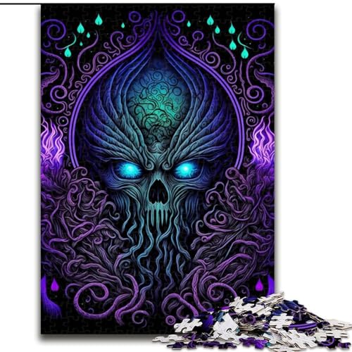 Puzzle mit 1000 Teilen für Erwachsene, Monster-Puzzle mit 1000 Teilen für Erwachsene, ideales Urlaubs- oder Geburtstagsgeschenk, Partyspielspielzeug (Größe 26x38cm) von WGLINGX
