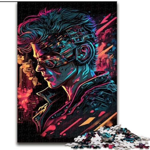 Puzzle mit 1000 Teilen für Erwachsene, Neon-Roboter-Puzzle für Erwachsene, 1000-teiliges, anspruchsvolles Denkspiel für Teenager, perfekt als Heimdekoration oder Geschenk, Größe 50x75cm Puzzle mit 1000 Teilen für Erwachsene, Neon-Roboter-Puzzle für Erwachsene, 1000-teiliges, anspruchsvolles Denkspiel für Teenager, perfekt als Heimdekoration oder Geschenk, Größe 50x75cm von WGLINGX