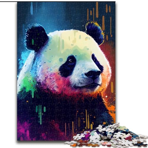 Puzzle mit 1000 Teilen für Erwachsene, Panda, buntes Puzzle für Erwachsene, 1000 Teile, anspruchsvolles Denkspiel für Teenager, perfekt als Heimdekoration oder Geschenk, Größe 26x38cm Puzzle mit 1000 Teilen für Erwachsene, Panda, buntes Puzzle für Erwachsene, 1000 Teile, anspruchsvolles Denkspiel für Teenager, perfekt als Heimdekoration oder Geschenk, Größe 26x38cm von WGLINGX