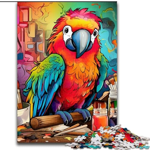 Puzzle mit 1000 Teilen für Erwachsene, Papageien-Puzzle mit 1000 Teilen für Erwachsene, Feiertage und Geburtstage (Größe 50x75cm) von WGLINGX