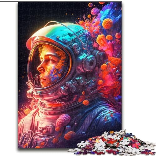 Puzzle mit 1000 Teilen für Erwachsene, Regenbogen-Astronauten-Puzzle für Erwachsene, 1000 Teile, anspruchsvolles Denkspiel für Teenager, perfekt als Heimdekoration oder Geschenk, Größe 26x38cm von WGLINGX