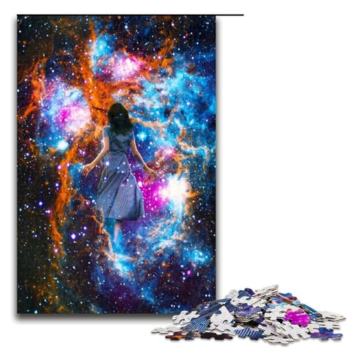 Puzzle mit 1000 Teilen für Erwachsene, Reise durch das Weltall, tolles Geschenk für Spiele, geeignet für Jugendliche ab 14 Jahren (Größe 50 x 75 cm) von WGLINGX
